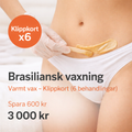 Brasiliansk vaxning – Klippkort (6 behandlingar)