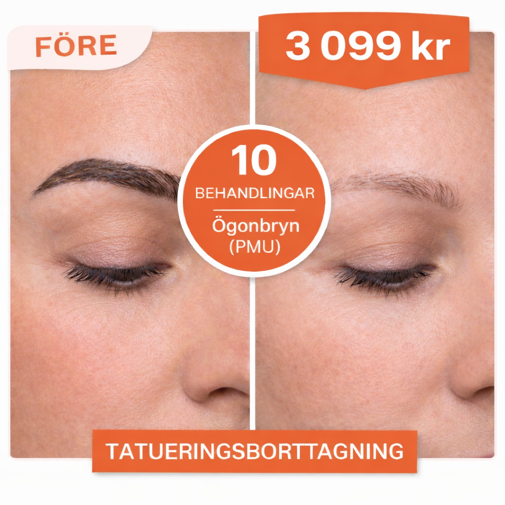 Tatueringsborttagning – Ögonbryn (PMU) Paketbehandlingar (10 sessioner)