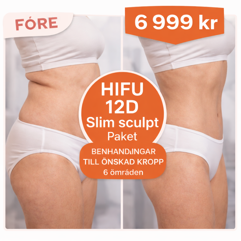 HIFU 12D Sculpt & slim kroppsbehandling – Paket 6 områden
